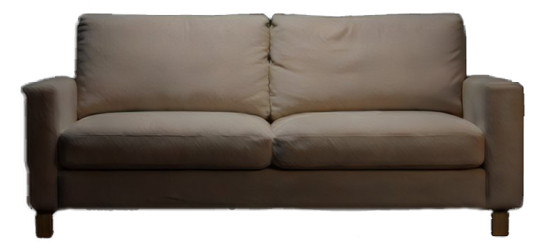 An empty couch waiting